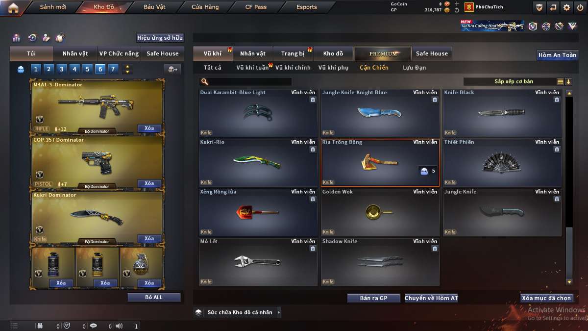 shop acc cf uy tin gia re